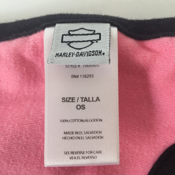 Harley Davidson Pink Bib - Picture 2 of 2